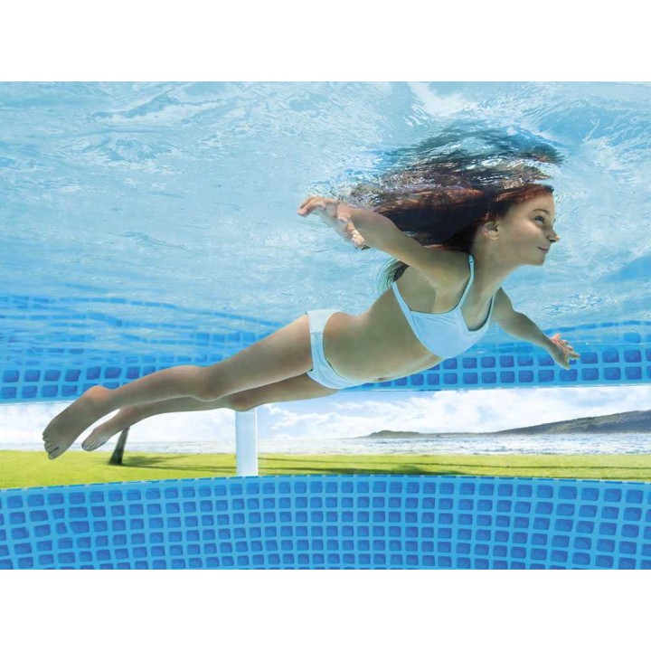 Intex Prisma Frame Clearview 26722NP uima-allas, Ø427 × 107 cm, vaaleanharmaa