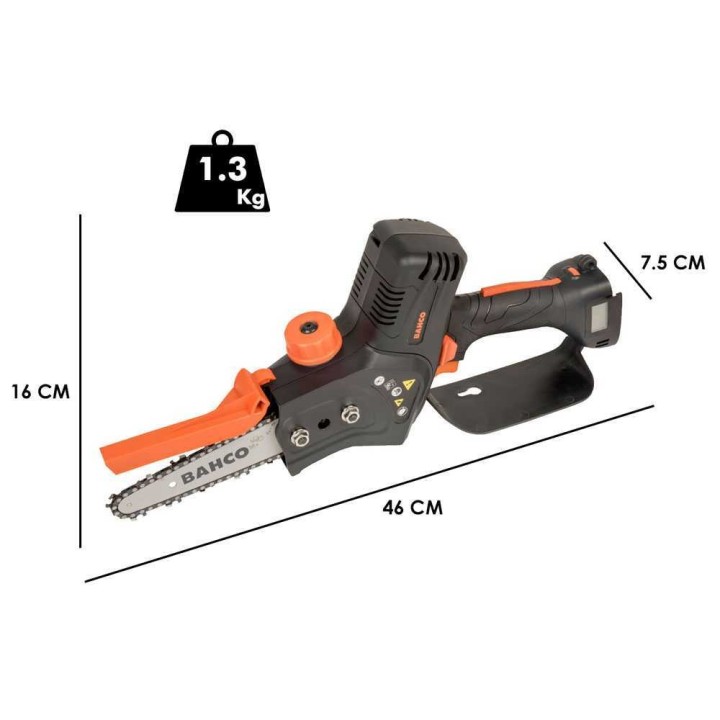 BAHCO BCL15WB akkukäyttöinen oksasaha, 21,6 V, 110 mm, ilman akkua ja laturia