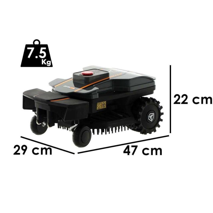Ambrogio ZETA R robottiruohonleikkuri, 400 m², ilman perimetersilmukkaa