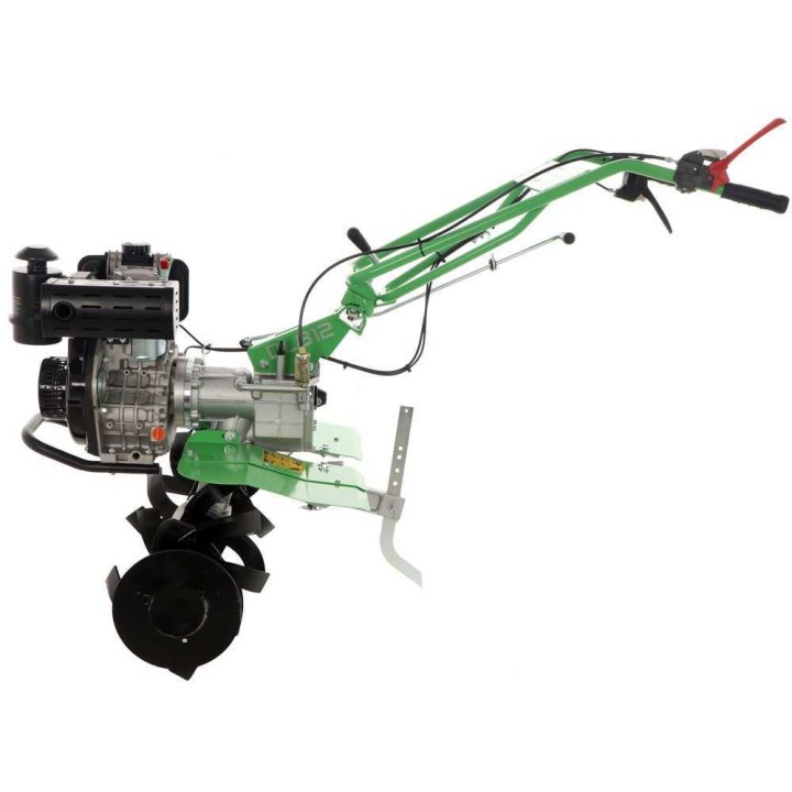 MGM DL812 dieseljyrsin, Loncin 227 cm³, 5 HP, työleveys 95 cm