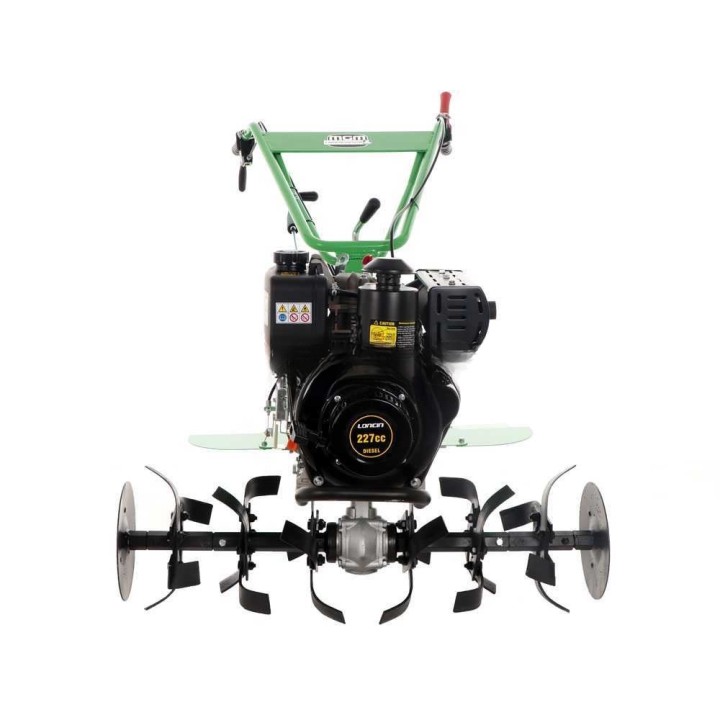 MGM DL812 dieseljyrsin, Loncin 227 cm³, 5 HP, työleveys 95 cm