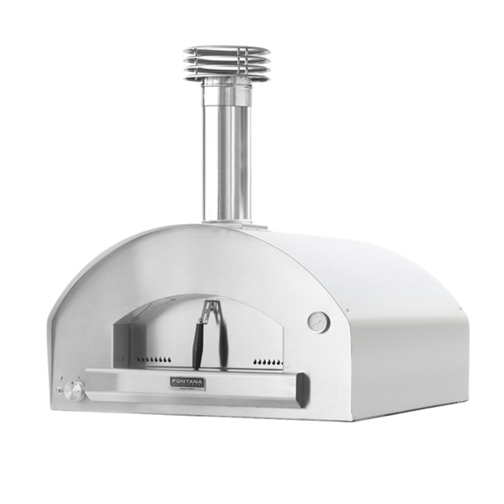 Fontana Marinara INOX kaasu uuni 80 80 cm 5 pizzaa