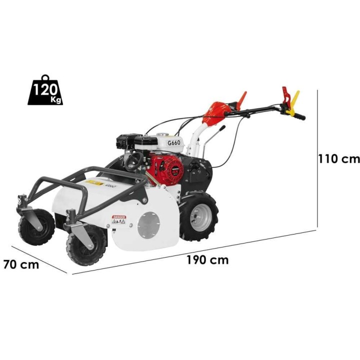 Barbieri G760 vasaramurskain, Honda GX200, 60 cm, 6,5 HP