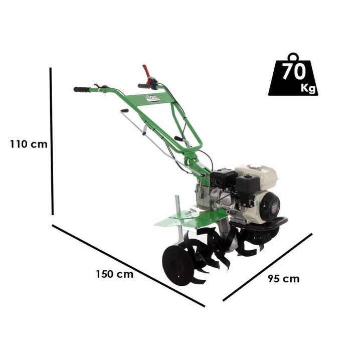 DL812 bensiinijyrsin Honda GP200, 6,5 HP, 95 cm, 2+