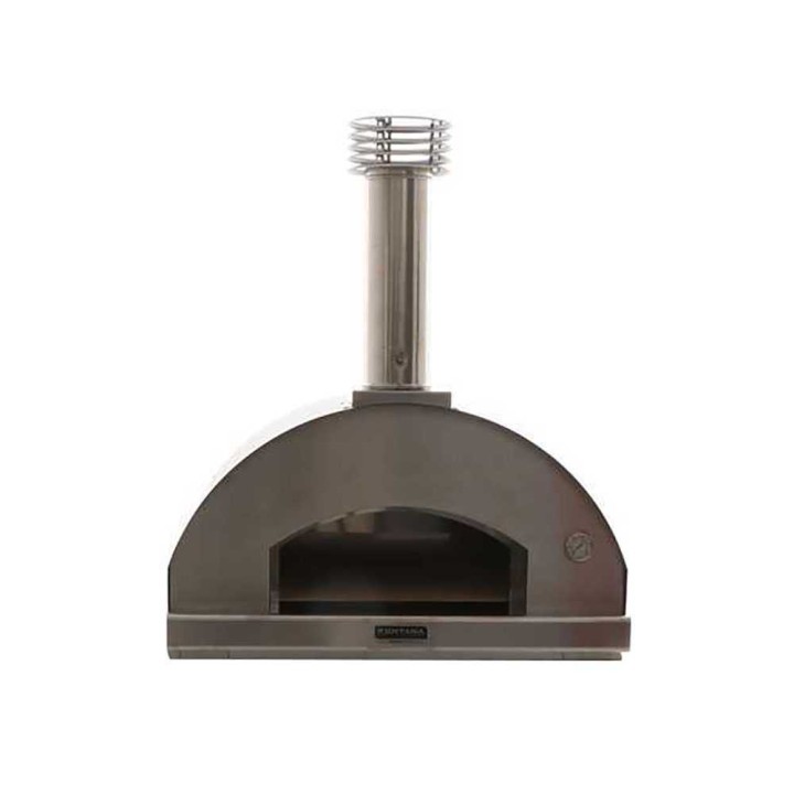 Fontana Marinara Antracite puulämmitteinen ulkouuni, 80 × 80 cm
