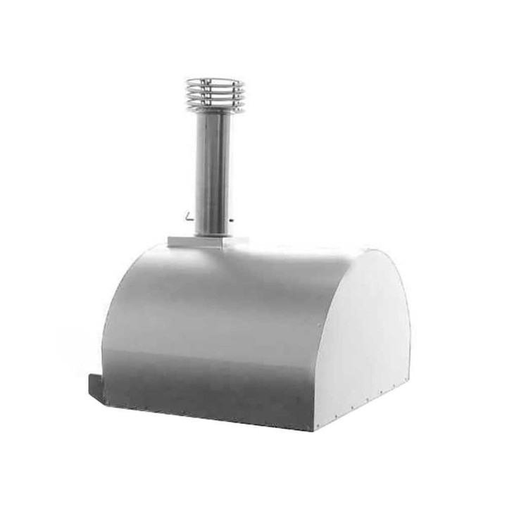 Fontana Marinara INOX -puu-uuni, 80 × 80 cm, ruostumaton teräs
