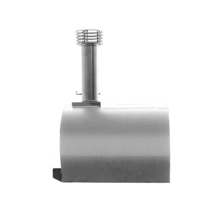 Fontana Marinara INOX -puu-uuni, 80 × 80 cm, ruostumaton teräs
