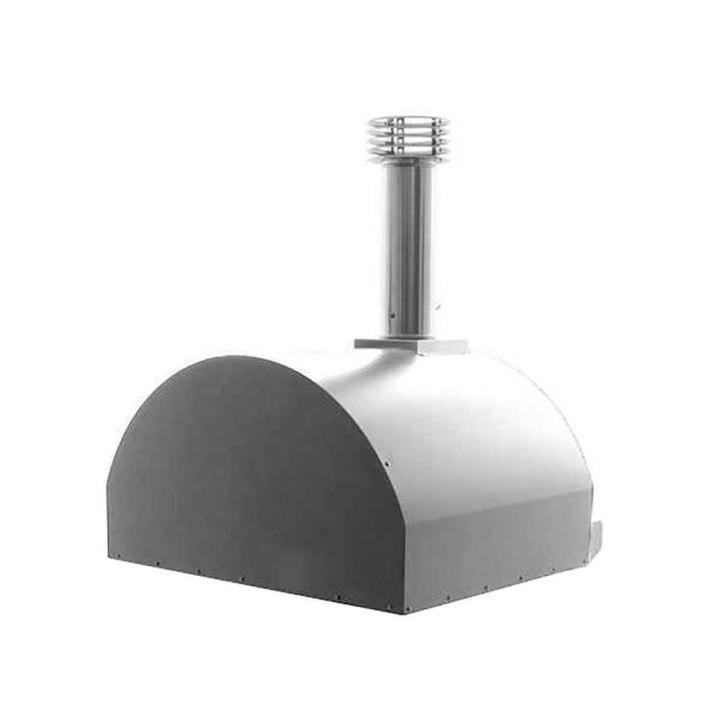 Fontana Marinara INOX -puu-uuni, 80 × 80 cm, ruostumaton teräs