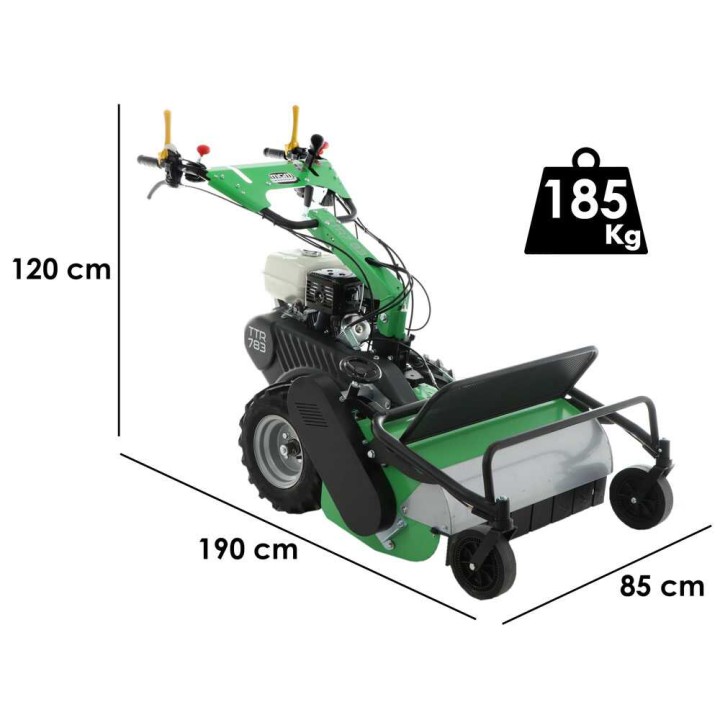 Lampacrescia MGM TTR783 vasaramurskain, Honda GX270, 75 cm, 9 HP