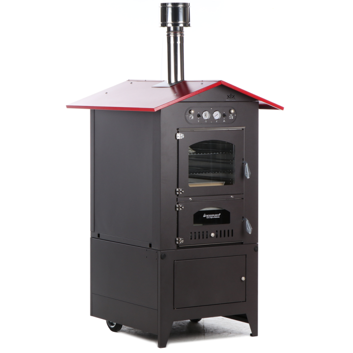 Rossofuoco Eco 80 puulämmitteinen ulkouuni 3 paistotasoa 266 kg