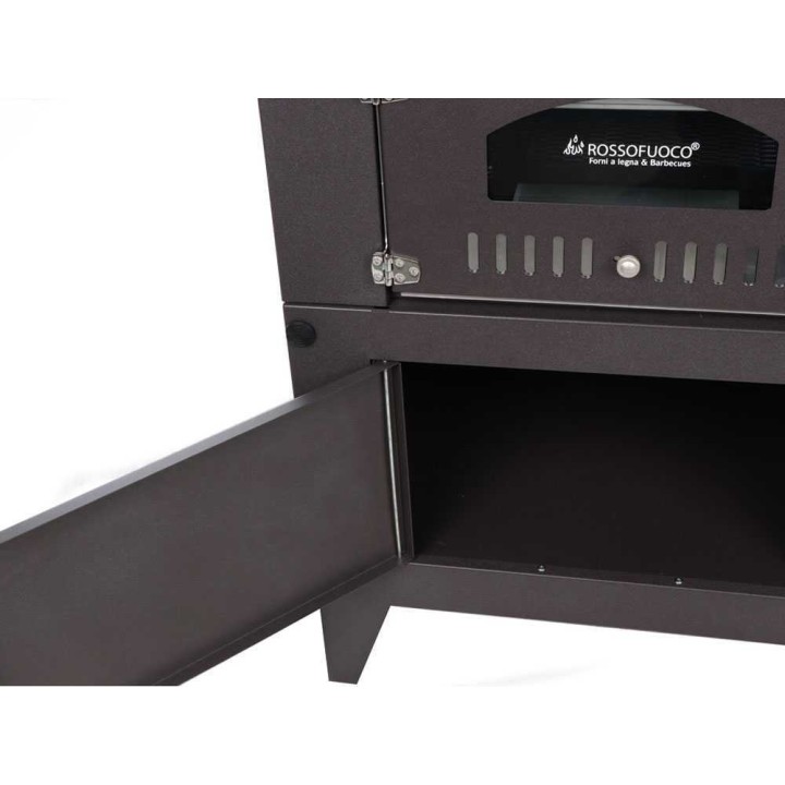 Rossofuoco Eco 80 puulämmitteinen ulkouuni, 3 paistotasoa, 266 kg