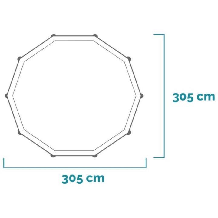Intex Prisma Frame 26702NP -allas, Ø305 × 76 cm, 4 485 l, suodatinpumppu