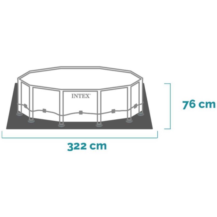Intex Prisma Frame 26702NP -allas, Ø305 × 76 cm, 4 485 l, suodatinpumppu