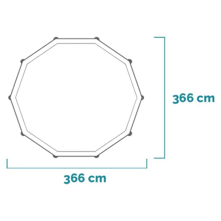 Intex Prisma Frame 26712NP allas, Ø366 × 76 cm, 6 503 l, suodatinpumppu 45 W