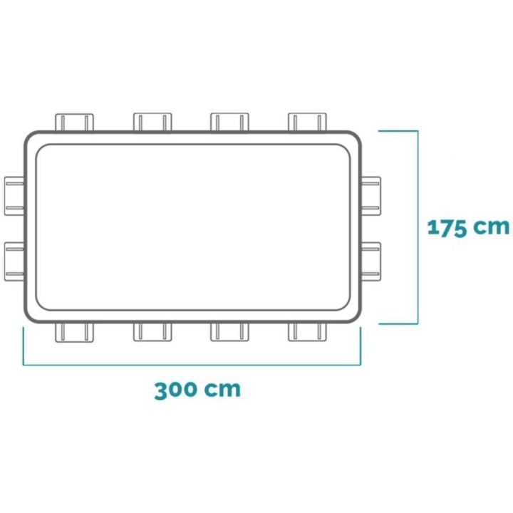 Intex Prisma Frame 26784NP allas, 300 × 175 × 80 cm, 3 539 l, pumppu ja tikkaat