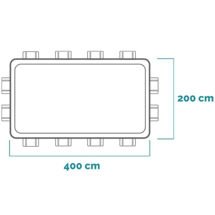 Intex 26788NP Prisma Frame -allas, 400 × 200 × 100 cm, 6 836 l