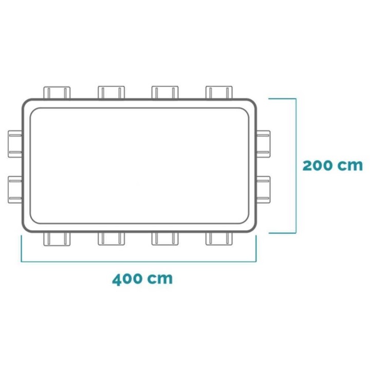 Intex Prisma Frame 26790NP allas, 400 × 200 × 122 cm, suodatinpumppu ja tikkaat