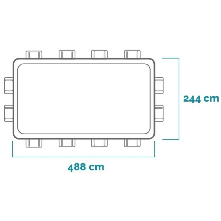 Intex Prisma Frame 26792NP -allas, 488 × 244 × 107 cm, 10 874 l