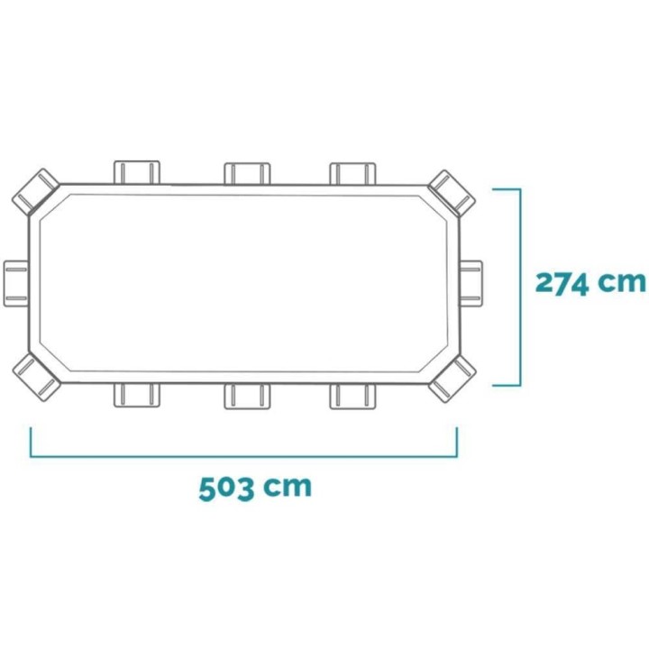 Intex Prisma Frame 26796NP soikea uima-allas, 503 × 274 × 122 cm, 13 365 l