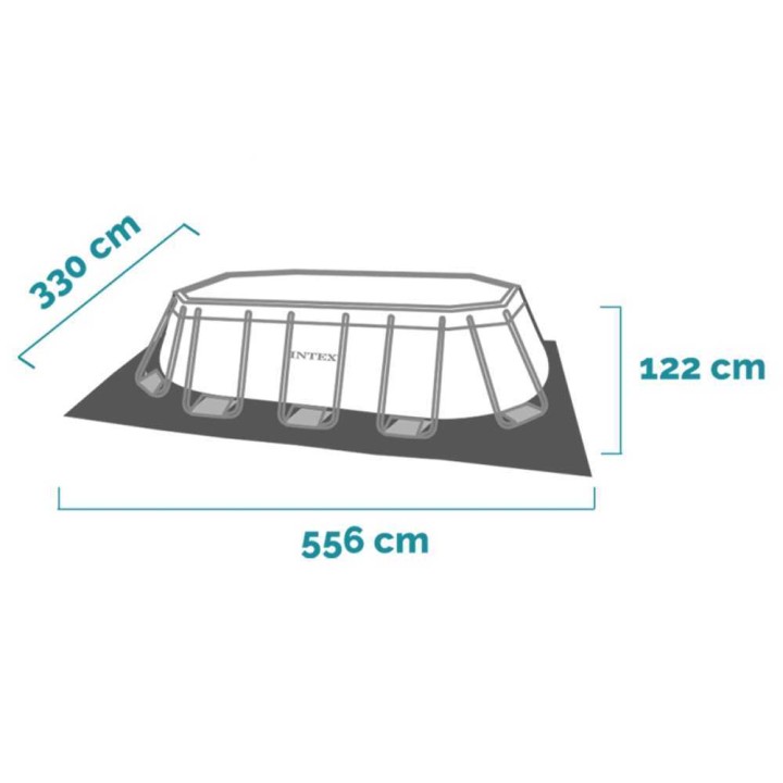 Intex Prisma Frame 26796NP soikea uima-allas, 503 × 274 × 122 cm, 13 365 l
