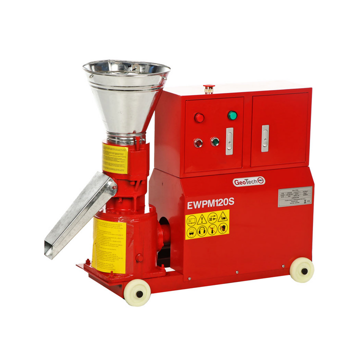 GeoTech EWPM120S pellettikone 3 HP 230 V 25 45 kg h