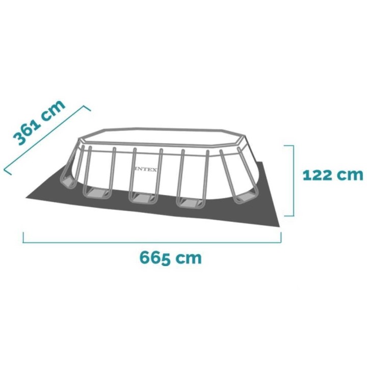 Intex Prisma Frame 26798NP allas, 610 × 305 × 122 cm, 18 202 l
