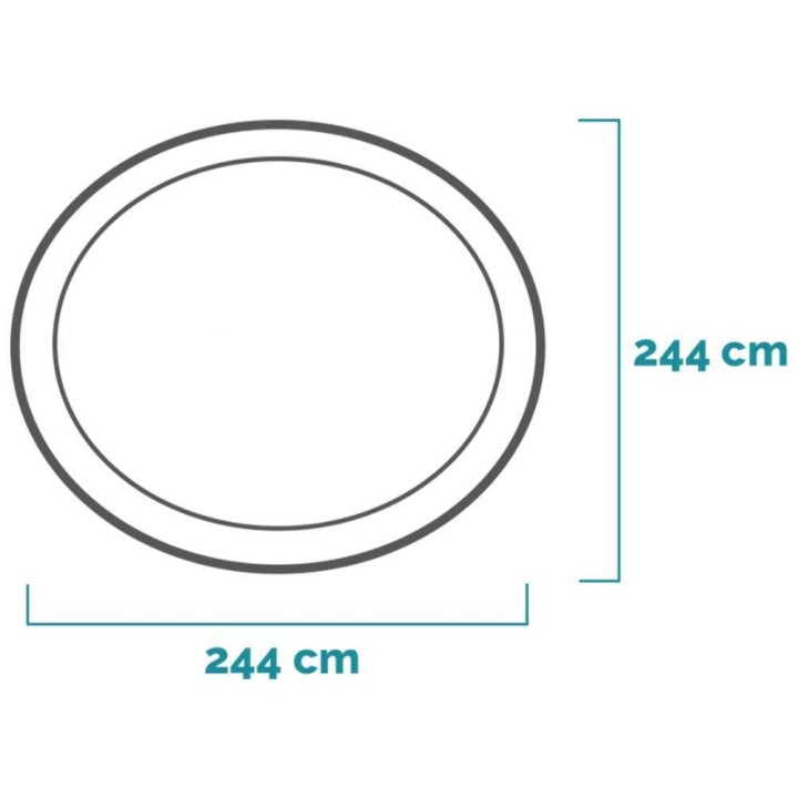 Intex Easy Set 28108NP puhallettava uima-allas, 244 × 61 cm, 1 942 l, 30 W