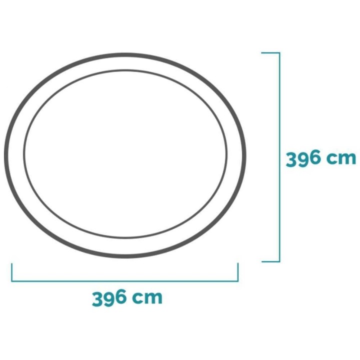 Intex Easy Set 28142NP puhallettava uima-allas, Ø396 × 84 cm, 7 290 l, suodatinpumppu