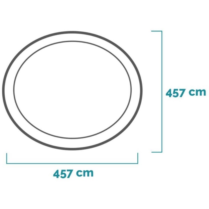 Intex Easy Set 28158NP puhallettava uima-allas, 457 × 84 cm, suodatinpumppu 45 W