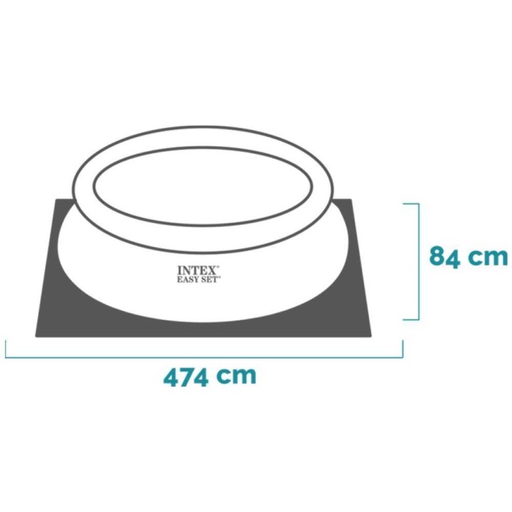 Intex Easy Set 28158NP puhallettava uima-allas, 457 × 84 cm, suodatinpumppu 45 W