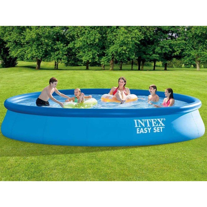 Intex Easy Set 28158NP puhallettava uima-allas, 457 × 84 cm, suodatinpumppu 45 W