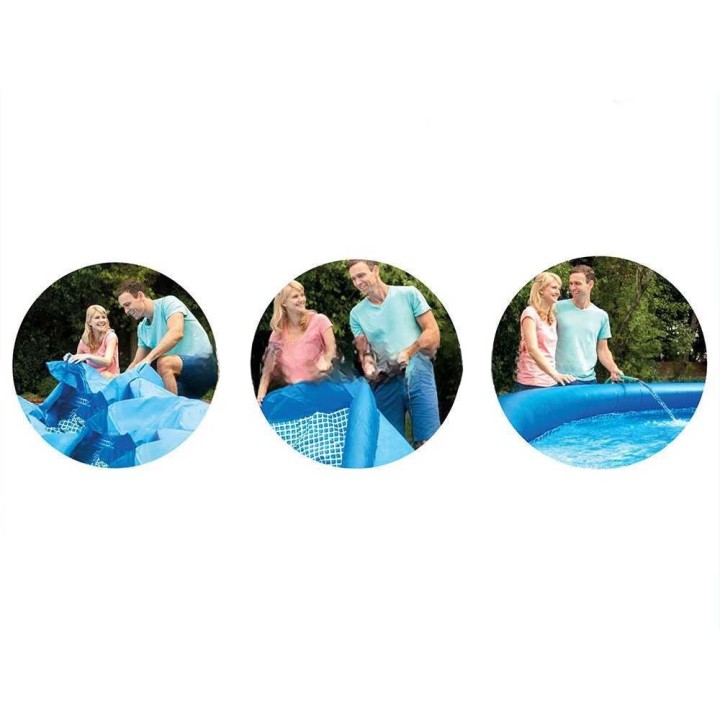 Intex Easy Set 28158NP puhallettava uima-allas, 457 × 84 cm, suodatinpumppu 45 W