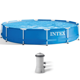 Intex Metal Frame 28212NP allas 366 76 cm patruunasuodatinpumppu 45 W