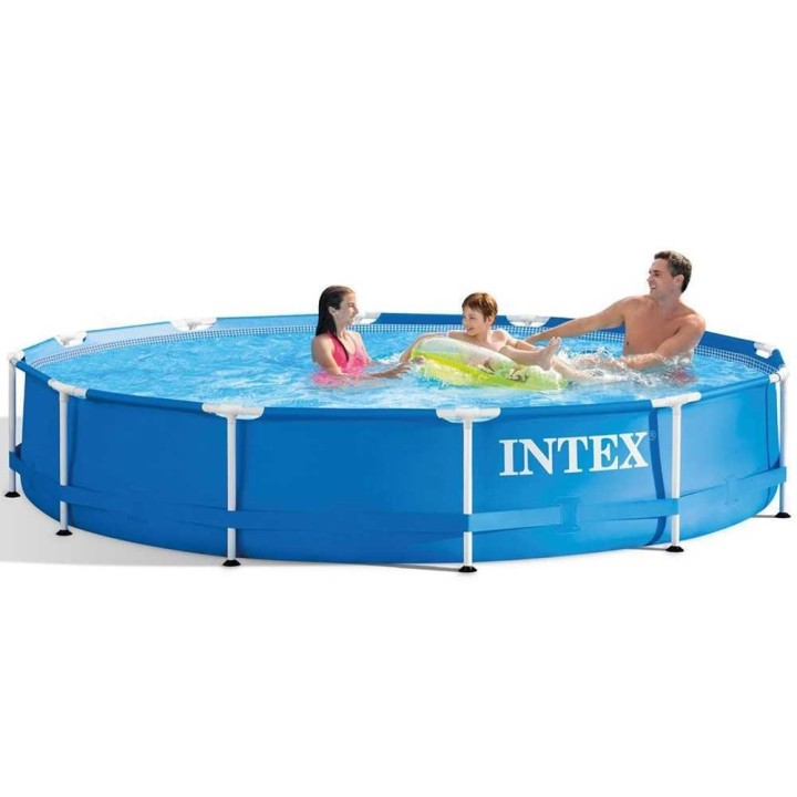Intex Metal Frame 28212NP allas, Ø366 × 76 cm, patruunasuodatinpumppu 45 W