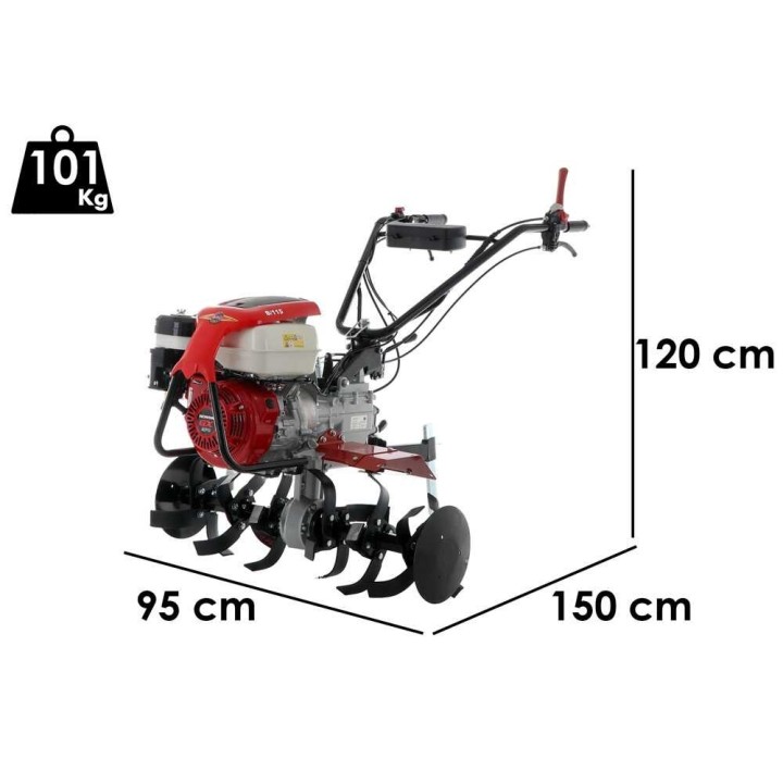 Barbieri B/115 -bensiinijyrsin, Honda GX270, 9 HP, 3 + 1 vaihdetta