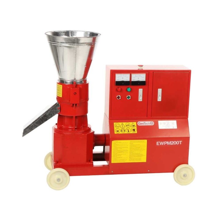 GeoTech Pro EWPM200T pellettikone, 10 HP, 400 V, 70–90 kg/h