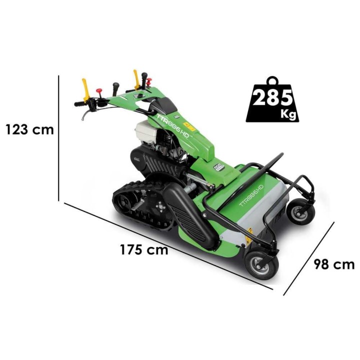 TTR886HD tela-alustainen vasarasilppuri, Honda GX390, 13 HP, 87 cm