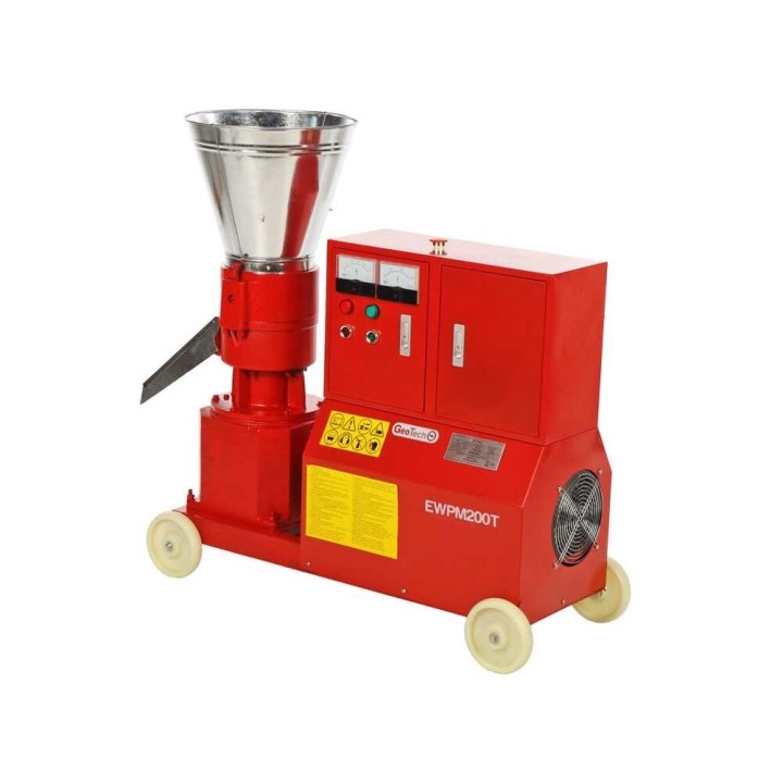 GeoTech Pro EWPM200T pellettikone, 10 HP, 400 V, 70–90 kg/h