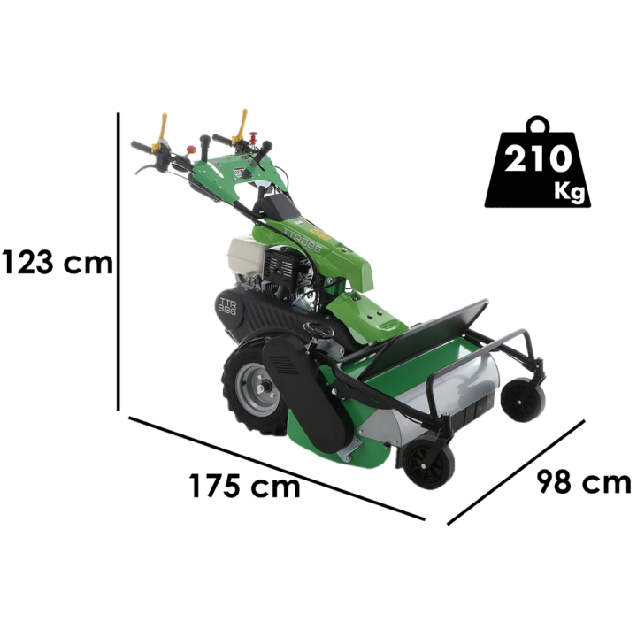 Lampacrescia MGM TTR886 vasaramurskain, Honda GX390, 13 HP, 87 cm