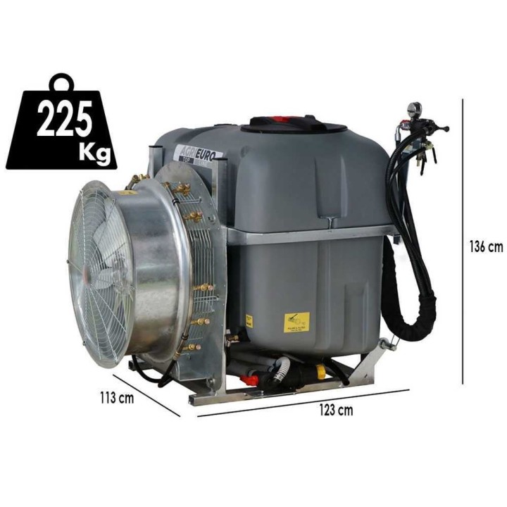 Gray 600/70 -sumutinsuojain traktoriin, 600 l, AR-713, 700 mm