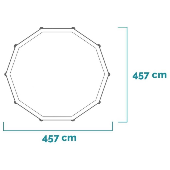 Intex 28242NP Metal Frame -pyöreä uima-allas, 457 × 122 cm