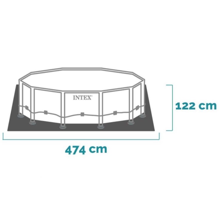 Intex 28242NP Metal Frame -pyöreä uima-allas, 457 × 122 cm