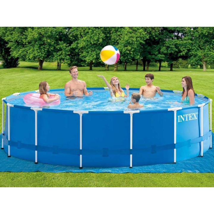 Intex 28242NP Metal Frame -pyöreä uima-allas, 457 × 122 cm