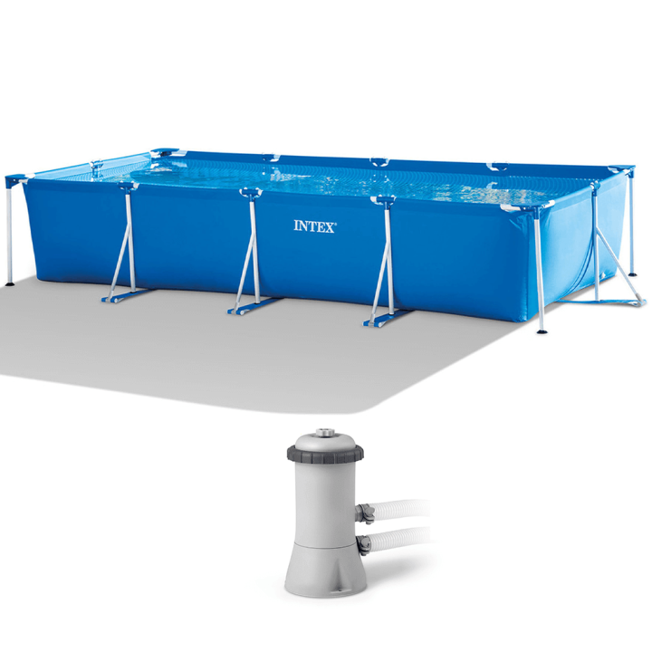 Intex Rectangular Frame 28274NP uima allas 450 220 84 cm suodatinpumppu
