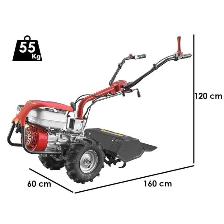 Barbieri RED GX160 -motokultivaattori, Honda 4,8 HP, 50 cm