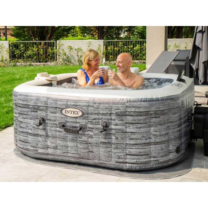 Intex Greystone Deluxe 28450NP ulkoporeallas, 173 × 173 × 71 cm, 795 l