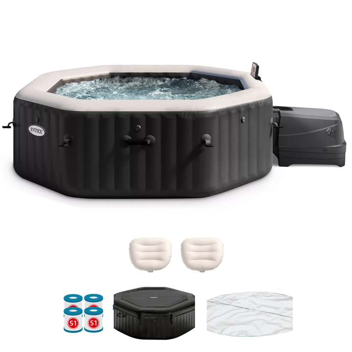 Intex Jet Bubble Deluxe 28462EX poreallas 218 218 71 cm 5 6 henkilöä