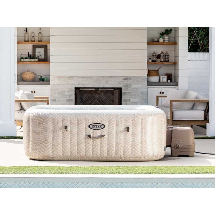 Intex Quadrata Chevron Deluxe 28472EX poreallas, 193 × 193 × 71 cm, 170 suutinta