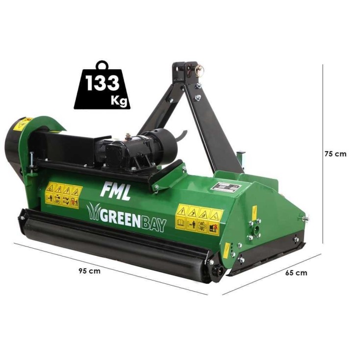 Greenbay FML 85 traktorimurskain, 83 cm, vasaraterät