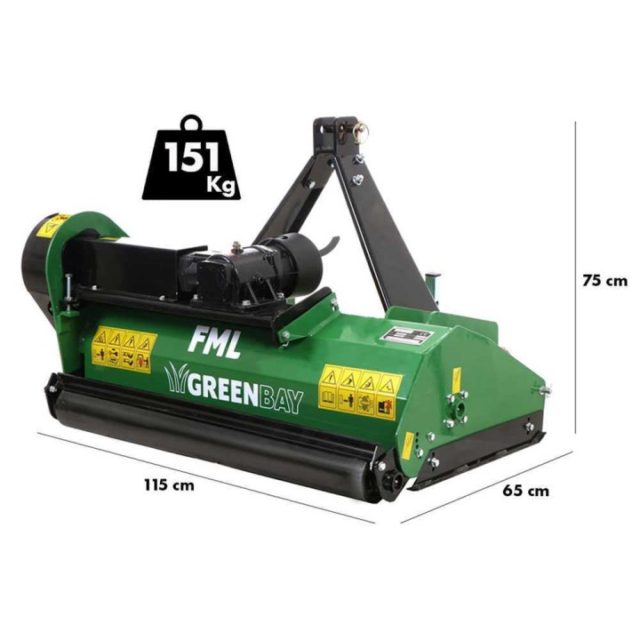 Greenbay FML 105 traktorimurskain, 103 cm, 20–25 HP